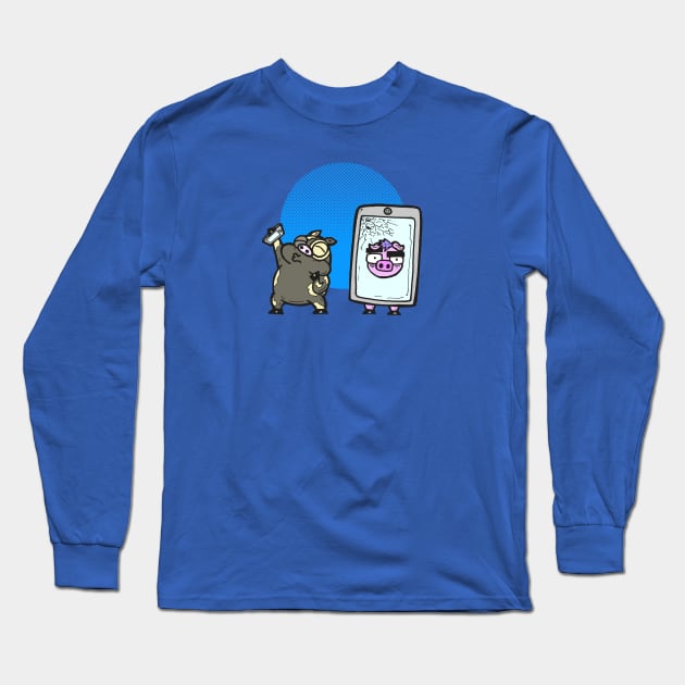 Cell Phone Time! Long Sleeve T-Shirt by calavara